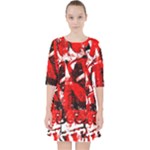 Red Graffiti Pocket Dress
