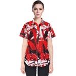 Red Graffiti Women s Short Sleeve Shirt