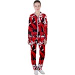 Red Graffiti Casual Jacket and Pants Set
