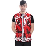 Red Graffiti Men s Puffer Vest