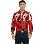 Red Graffiti Men s Long Sleeve  Shirt
