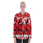 Red Graffiti Womens Long Sleeve Shirt