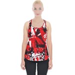 Red Graffiti Piece Up Tank Top