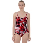 Red Graffiti Sweetheart Tankini Set