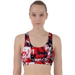 Red Graffiti Back Weave Sports Bra