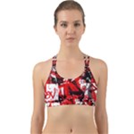 Red Graffiti Back Web Sports Bra