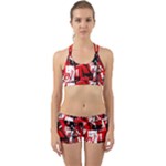 Red Graffiti Back Web Gym Set