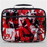Red Graffiti Full Print Lunch Bag