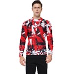 Red Graffiti Men s Long Sleeve Rash Guard