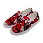 Red Graffiti Women s Canvas Slip Ons