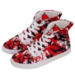 Red Graffiti Women s Hi-Top Skate Sneakers