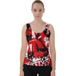Red Graffiti Velvet Tank Top