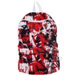 Red Graffiti Foldable Lightweight Backpack