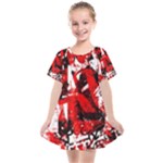 Red Graffiti Kids  Smock Dress