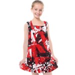 Red Graffiti Kids  Cross Back Dress