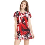 Red Graffiti Women s Sports Skirt