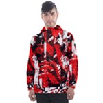 Red Graffiti Men s Front Pocket Pullover Windbreaker
