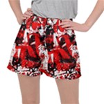 Red Graffiti Ripstop Shorts