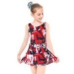 Red Graffiti Kids  Skater Dress Swimsuit