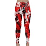 Red Graffiti Lightweight Velour Classic Yoga Leggings