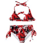 Red Graffiti Kids  Classic Bikini Set