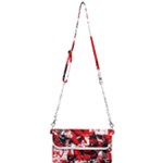 Red Graffiti Mini Crossbody Handbag
