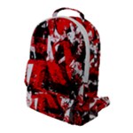Red Graffiti Flap Pocket Backpack (Large)