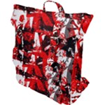 Red Graffiti Buckle Up Backpack