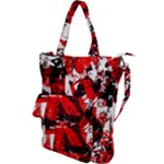 Red Graffiti Shoulder Tote Bag