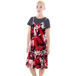 Red Graffiti Camis Fishtail Dress