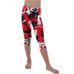 Red Graffiti Kids  Lightweight Velour Capri Leggings 