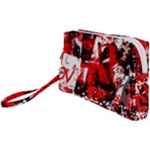 Red Graffiti Wristlet Pouch Bag (Small)