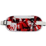 Red Graffiti Rounded Waist Pouch