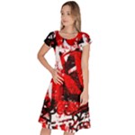 Red Graffiti Classic Short Sleeve Dress