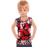 Red Graffiti Kids  Sport Tank Top
