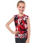 Red Graffiti Kids  Mesh Tank Top