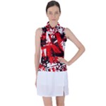 Red Graffiti Women s Sleeveless Polo Tee