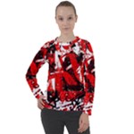 Red Graffiti Women s Long Sleeve Raglan Tee
