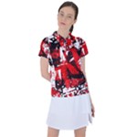 Red Graffiti Women s Polo Tee