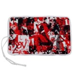 Red Graffiti Pen Storage Case (L)