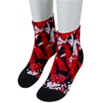 Red Graffiti Men s Low Cut Socks