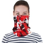 Red Graffiti Face Seamless Bandana (Adult)