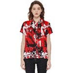 Red Graffiti Short Sleeve Pocket Shirt