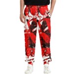 Red Graffiti Men s Elastic Waist Pants