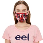 Red Graffiti Cloth Face Mask (Adult)
