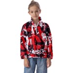 Red Graffiti Kids  Half Zip Hoodie