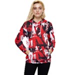 Red Graffiti Women s Lightweight Drawstring Hoodie