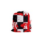 Checkerboard Splatter Drawstring Pouch (Small)