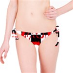 Checkerboard Splatter Bikini Bottom