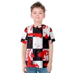 Checkerboard Splatter Kids  Cotton Tee